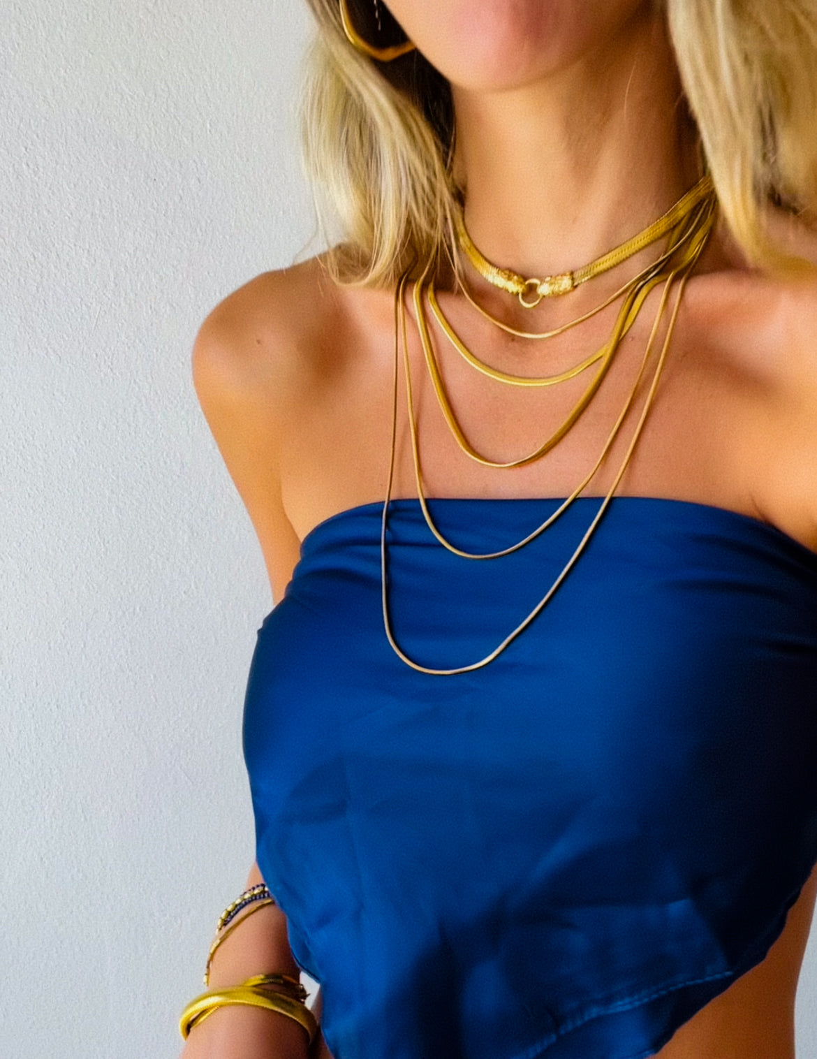 Long Snake Chain Necklace