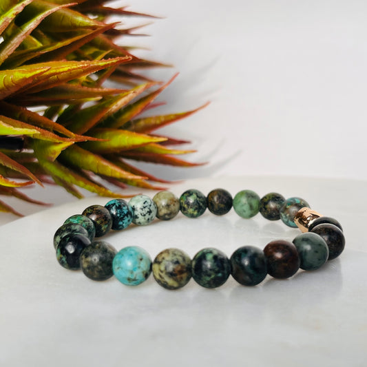 African Turquoise Men's Bracelet