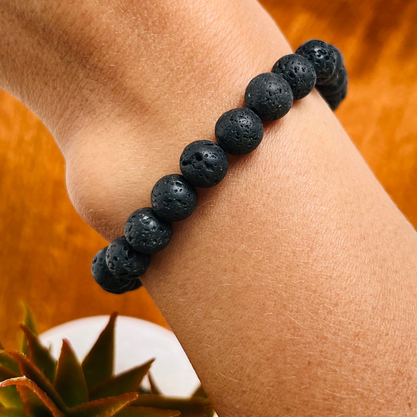 Lava Stone Men's Bracelet