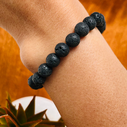 Lava Stone Men's Bracelet