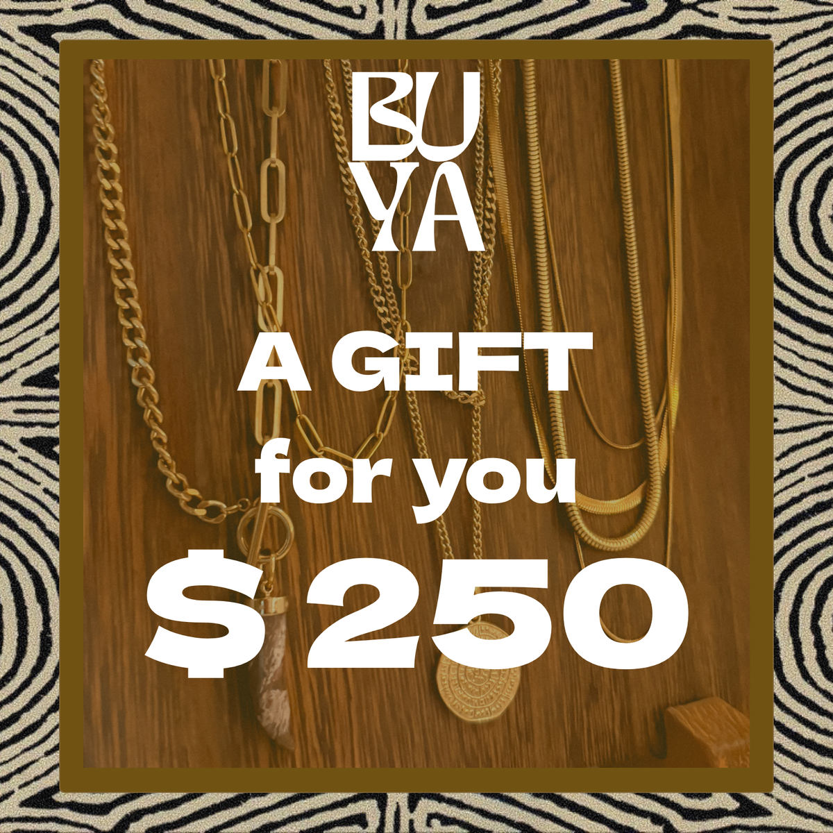 BUYA Jewelry Gift Card