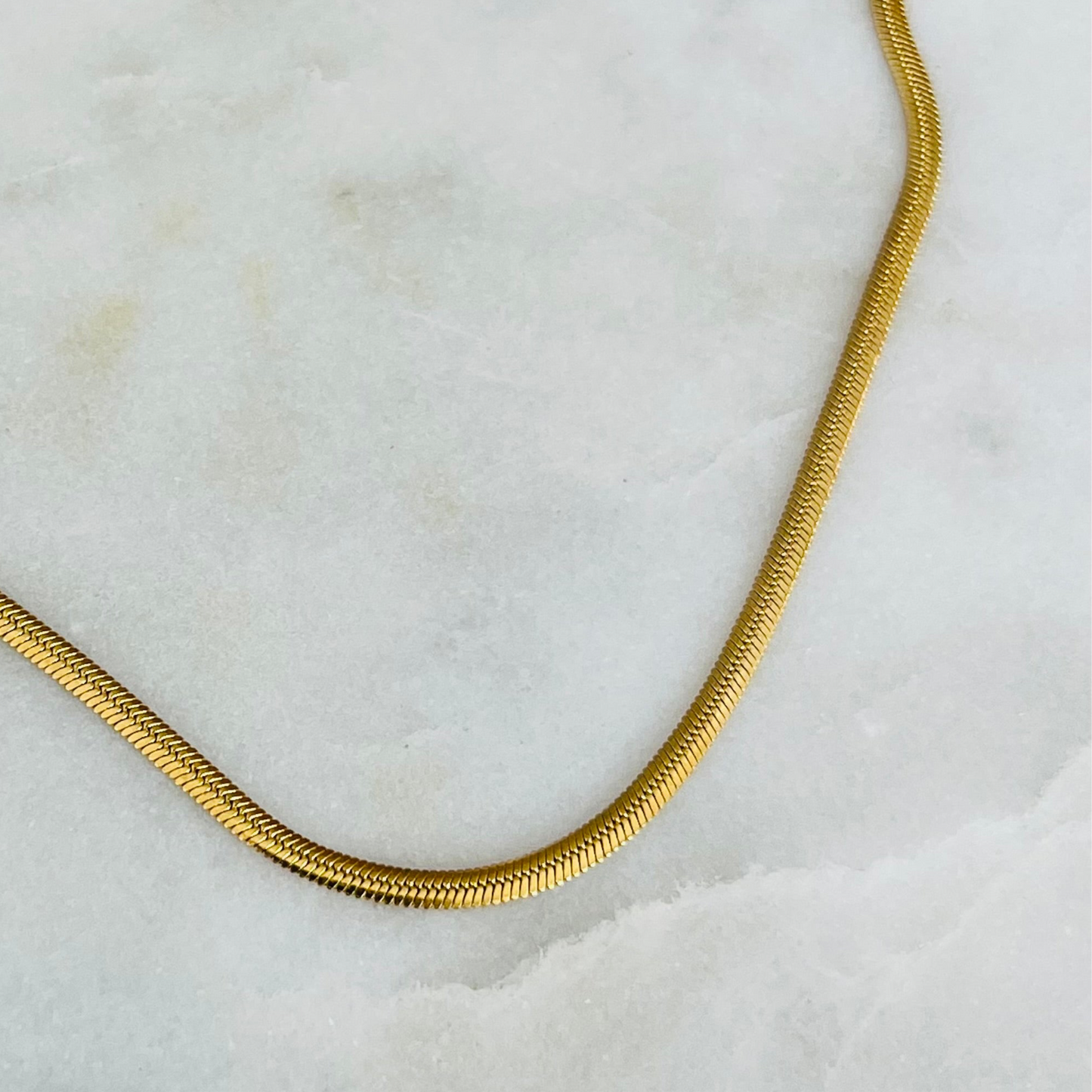 Classic Herringbone Link Necklace
