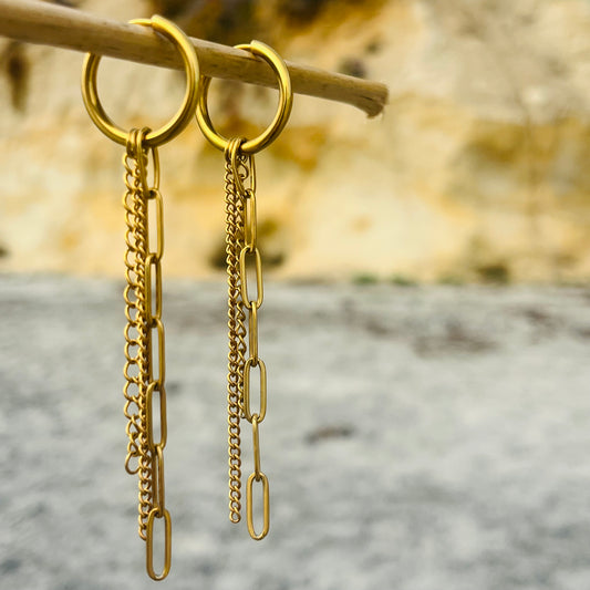 Muse Motion Chain Earrings