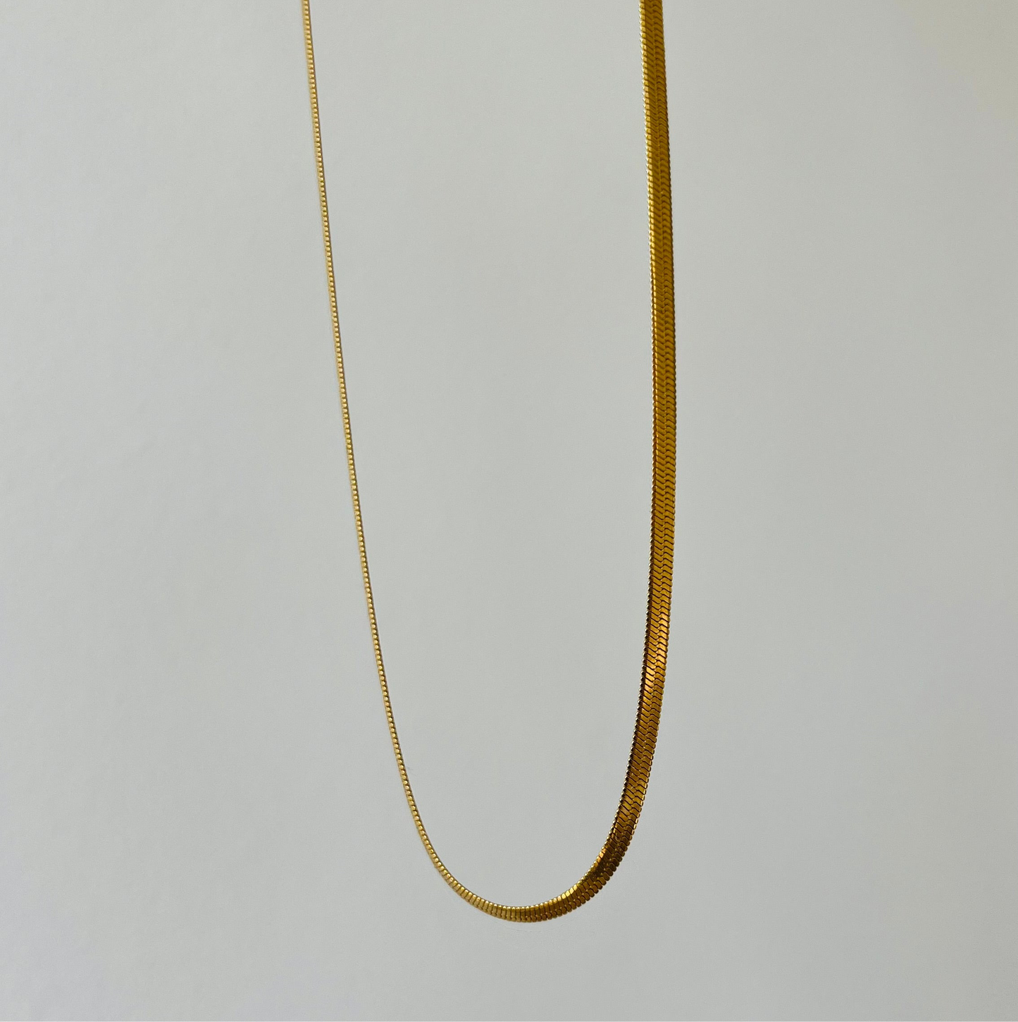 Classic Herringbone Link Necklace