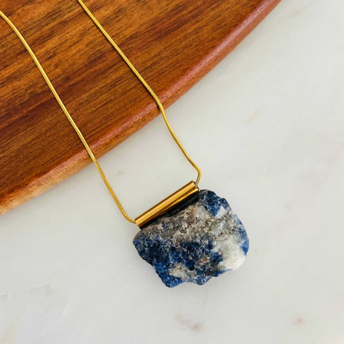 Raw Sodalite Necklace