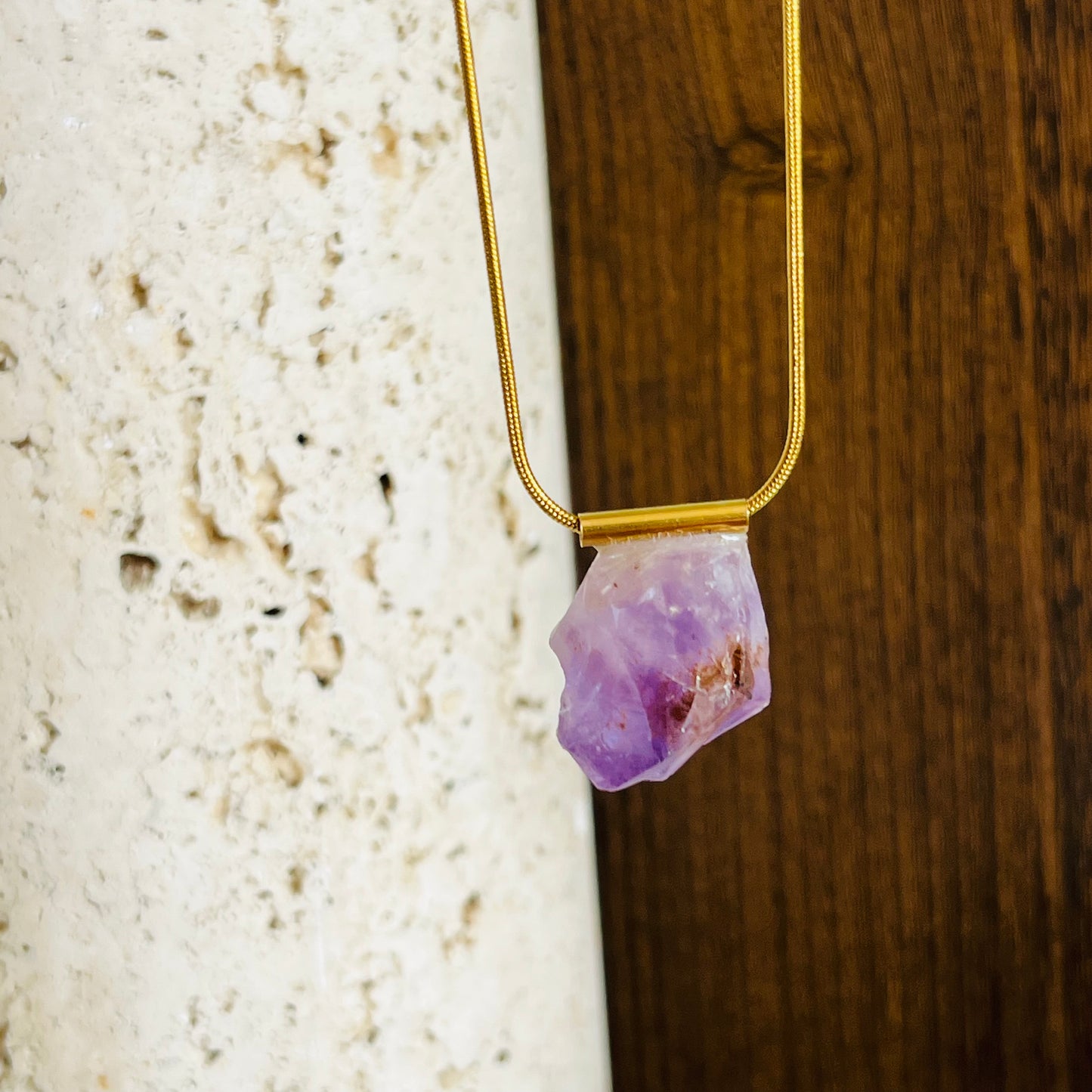 Raw Amethyst Necklace